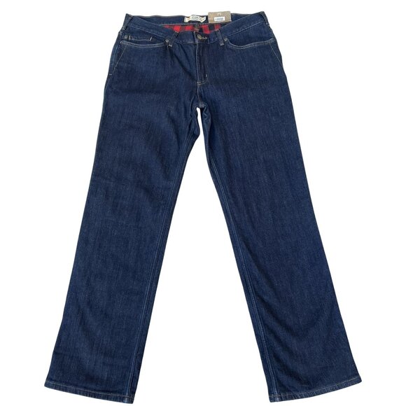 Carhartt NWT Womens14 Straight Leg Blaine Flannel Lined Jean Rugged Flex Capsule - Picture 1 of 16